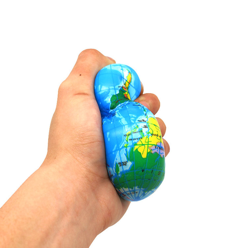 Educational Globe For Kids - 6 قطع من كرات الضغط المرنة
