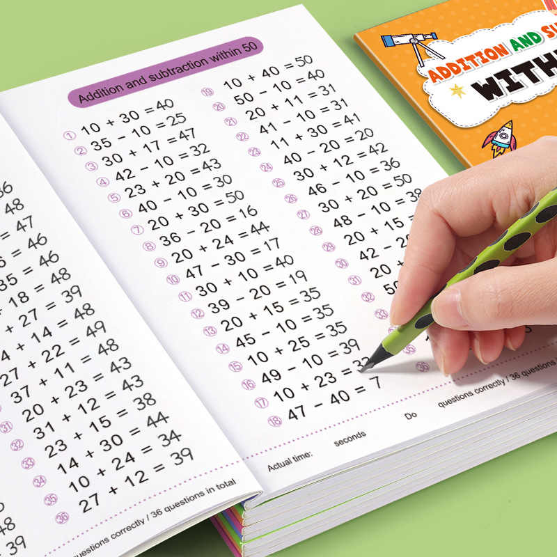 Kids Education Calculator - 64 صفحة من تمارين الرياضيات الحسابية،