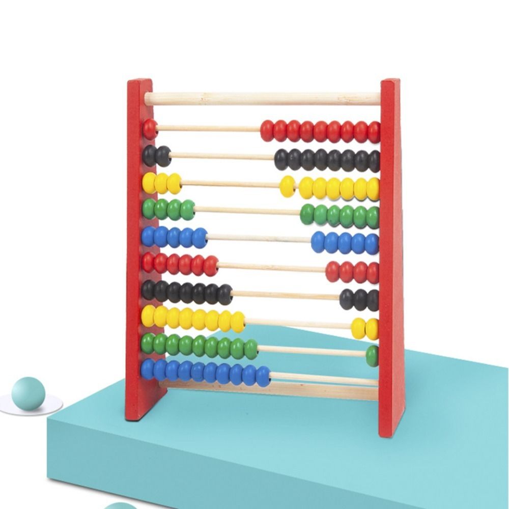 Kids Education Calculator - رف حساب معداد خشبي للأطفال ،