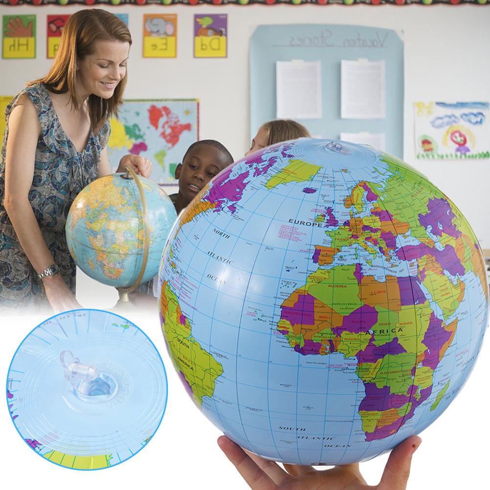 Educational Globe For Kids - 12/16 بوصة نفخ غلوب كرة الشاطئ