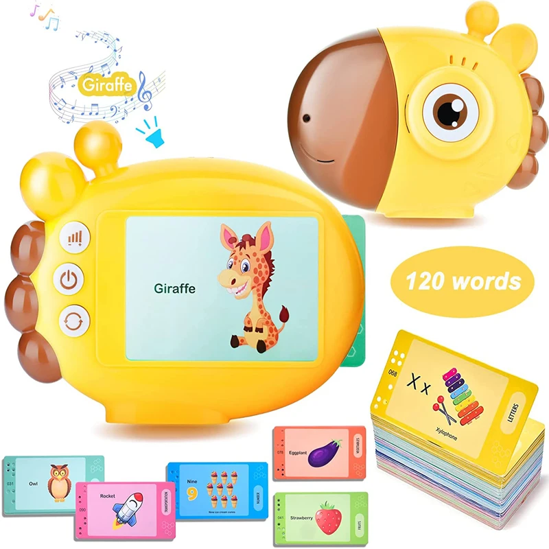 الزرافة قارئ بطاقات فلاش البصر - مراجعة Kids Educational Reader وسعره