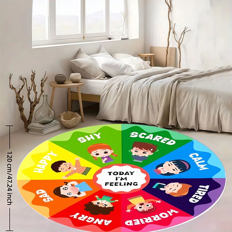 سجادة دائرية للأطفال بتصميم عج - مراجعة Kids Education Charts وسعره