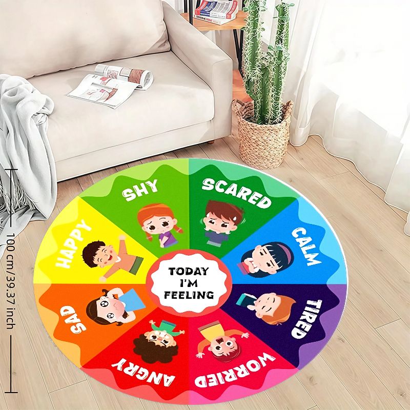 سجادة دائرية للأطفال بتصميم عج - مراجعة Kids Education Charts وسعره