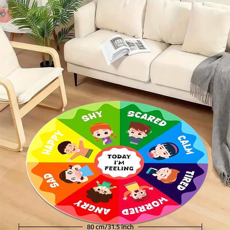 سجادة دائرية للأطفال بتصميم عج - مراجعة Kids Education Charts وسعره