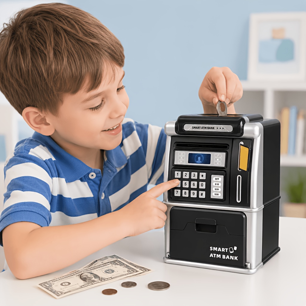 حصالة نقود ذكية على شكل صراف آ - مراجعة Kids Education Savings وسعره