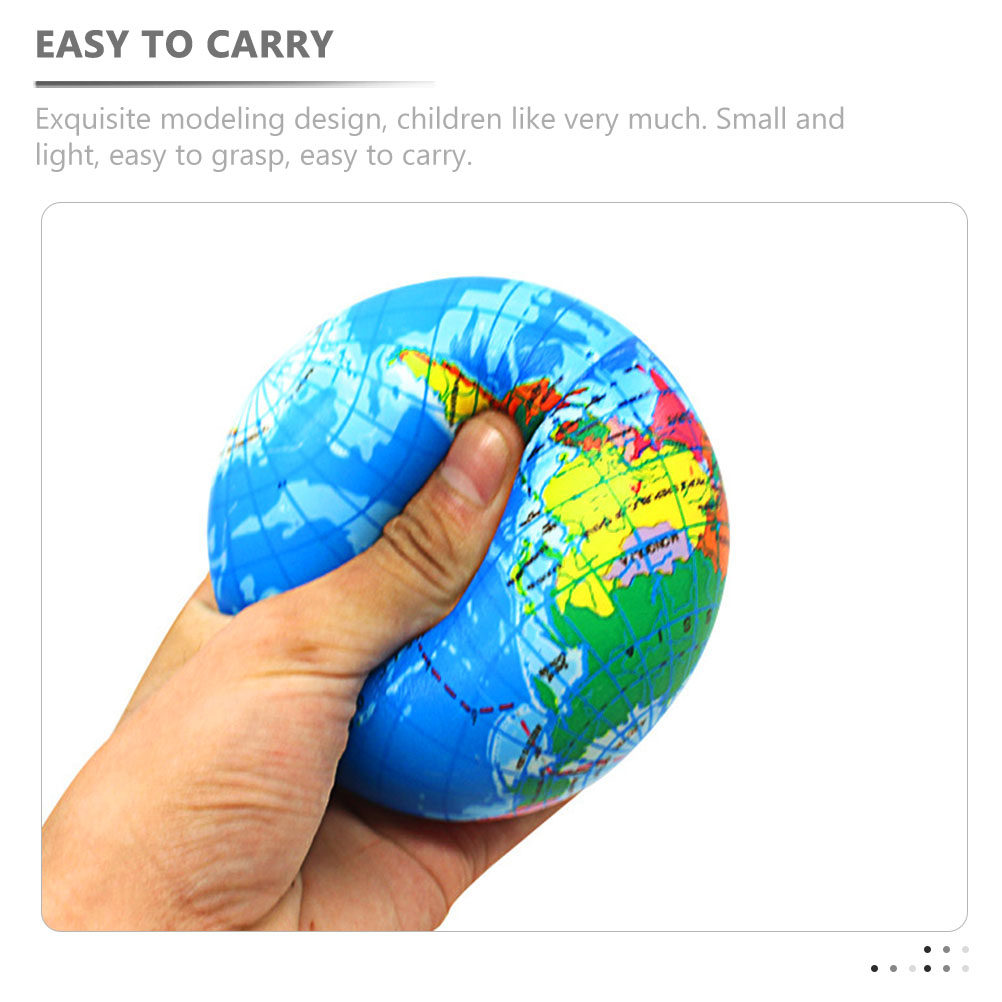 6 قطع من كرات الضغط المرنة للأ - مراجعة Educational Globe For Kids وسعره