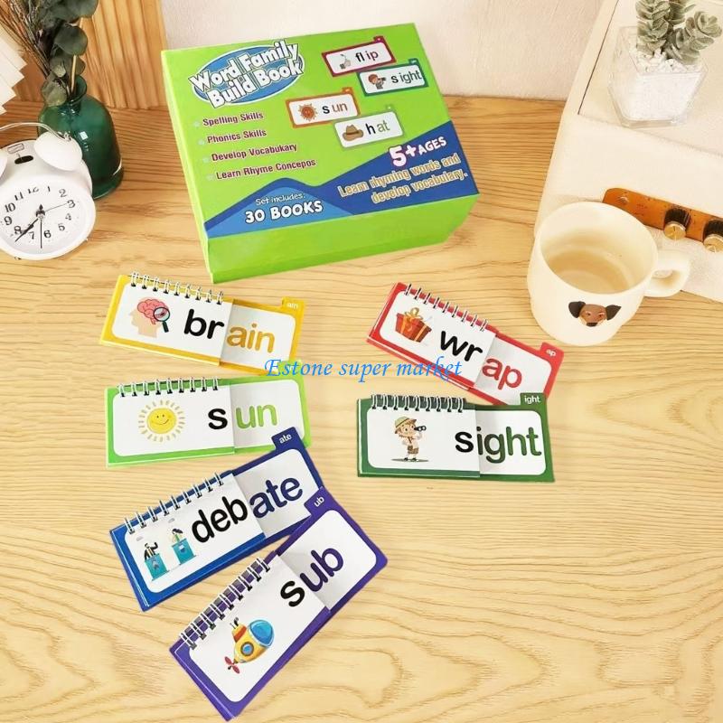 090B بطاقة المفردات التعليمية  - مراجعة Kids Education Rhymes وسعره