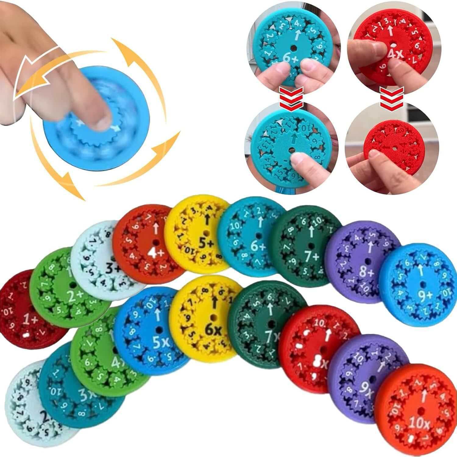 الرياضيات فيدجيت سبينر إضافة ا - مراجعة Multiplication Table Mat وسعره