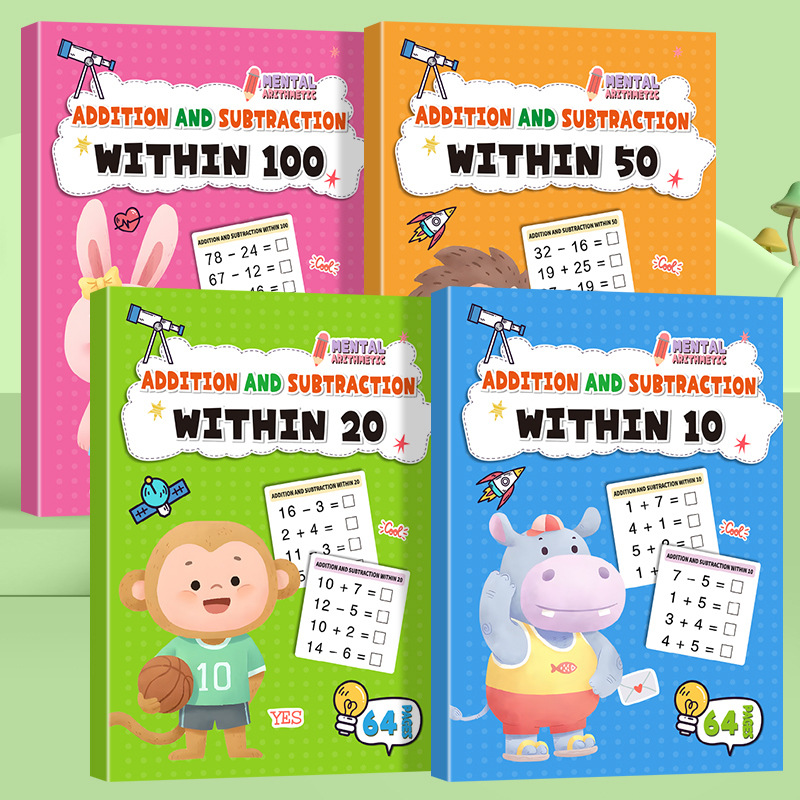 64 صفحة من تمارين الرياضيات ال - مراجعة Kids Education Calculator وسعره