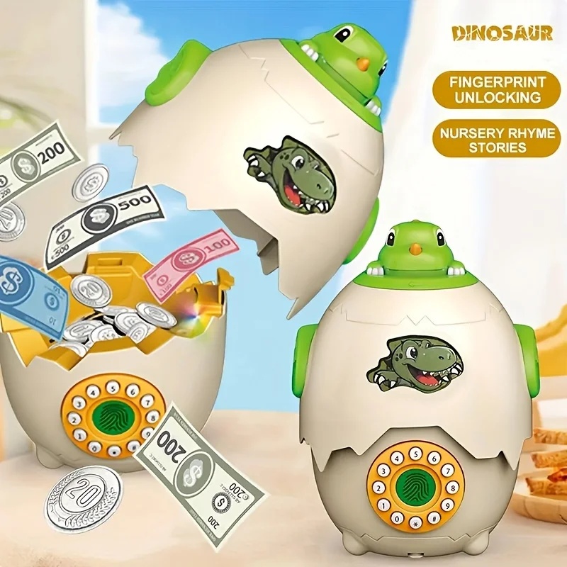 حصالة نقود على شكل بيضة ديناصو - مراجعة Kids Education Savings وسعره