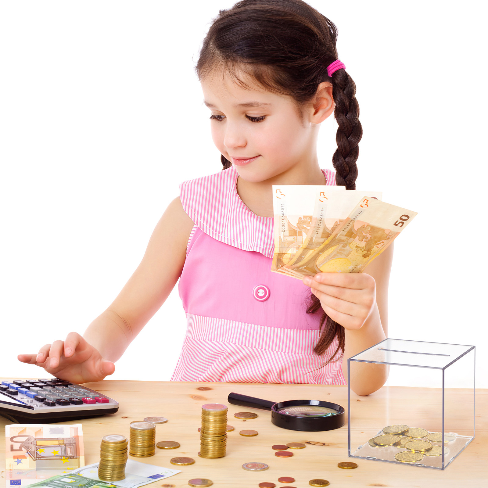 صندوق توفير شفاف من الأكريليك  - مراجعة Kids Education Savings وسعره