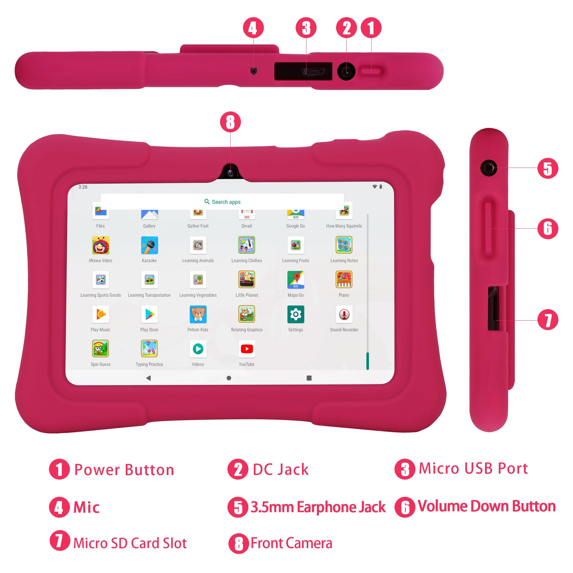 جهاز لوحي للأطفال من PRITOM بش - مراجعة Kids Education Software For Pc وسعره