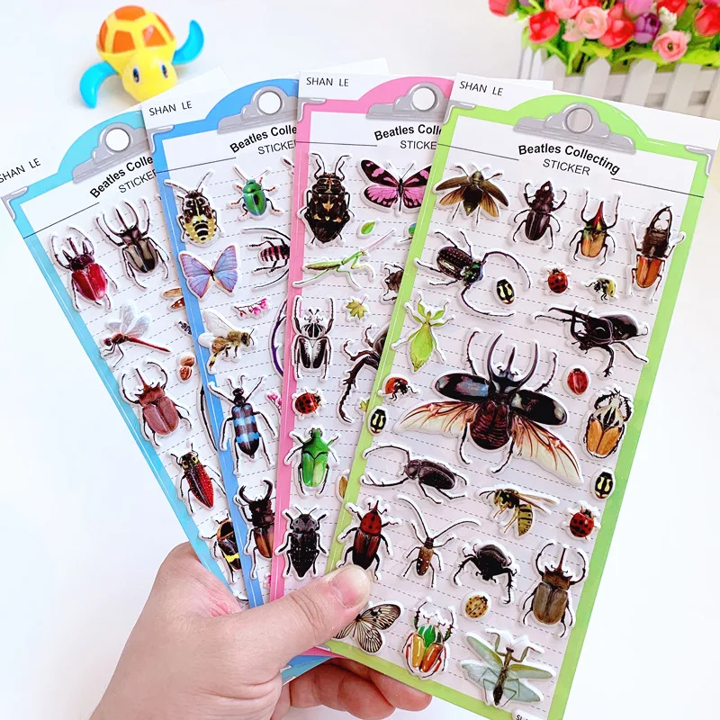 ملصقات حشرات ثلاثية الأبعاد وا - مراجعة Kids Education Charts وسعره