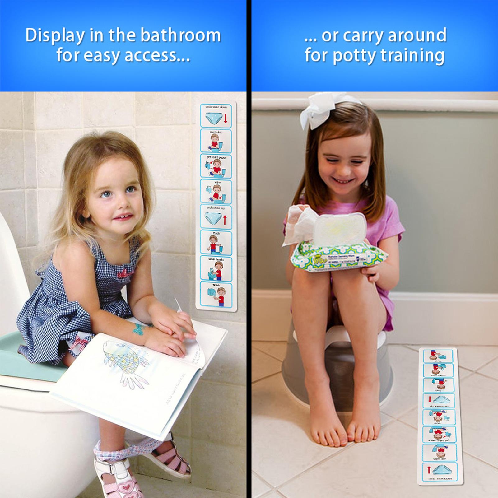 جدول تدريب المرحاض المرئي، ملص - مراجعة Kids Education Charts وسعره